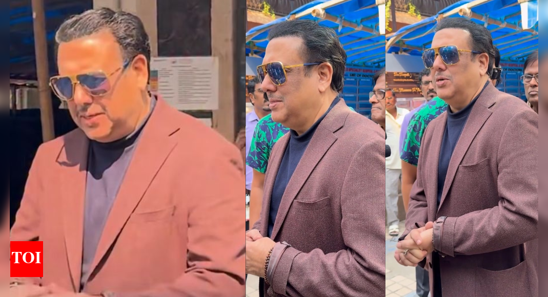 Govinda looks dapper as ever after getting discharged from hospital; smiles and greets media: ‘Zyada hard work kar liya’