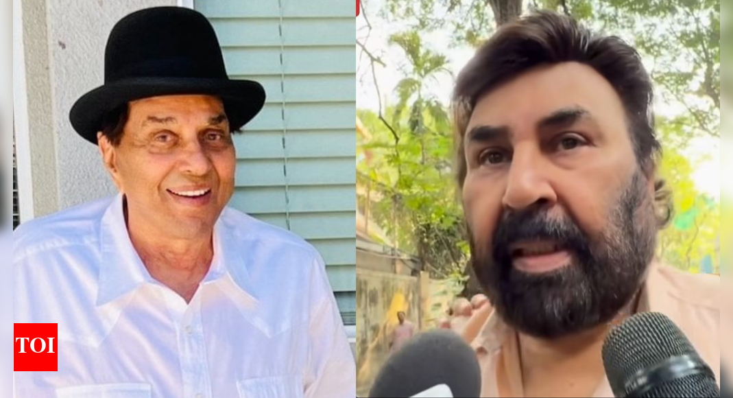 Filmmaker Guddu Dhanoa visits Dharmendra's home