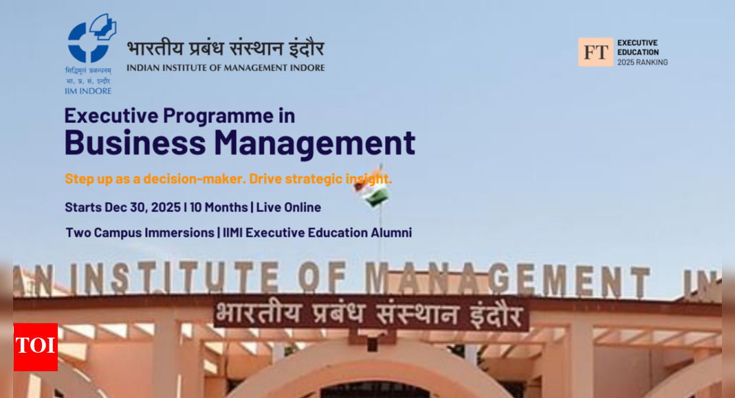 From functional expert to business leader: How IIM Indore's Executive Programme in Business Management rewrites career trajectories