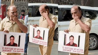 Emotional fan breaks down outside Dharmendra’s home; prays for his speedy recovery - Watch VIDEO