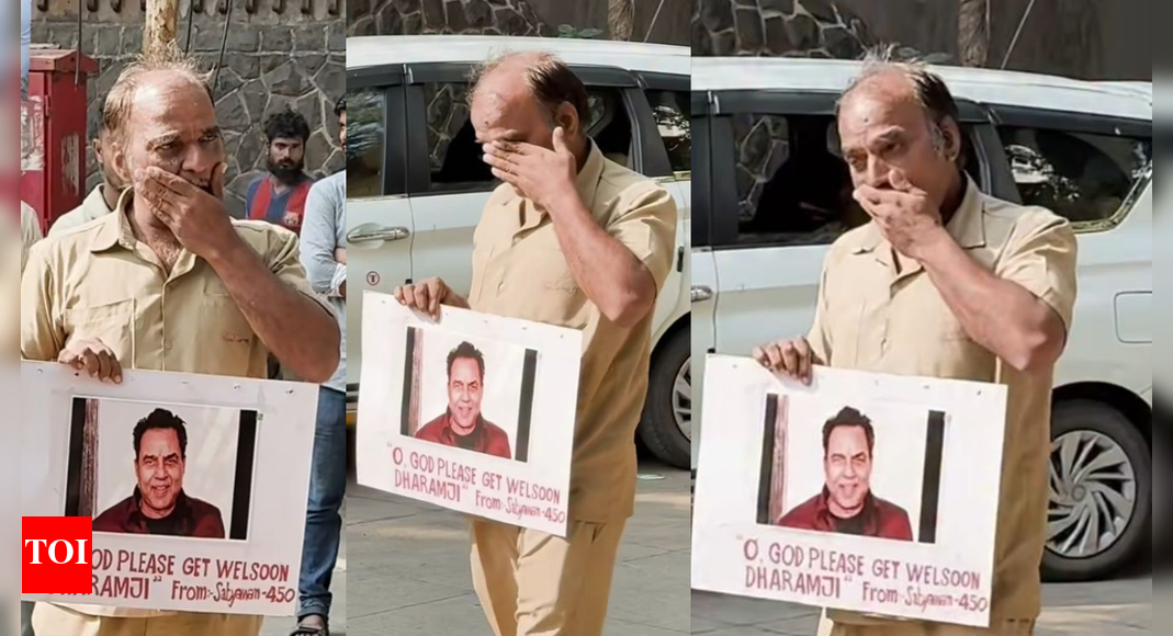 Emotional fan breaks down outside Dharmendra’s home; prays for his speedy recovery - Watch VIDEO