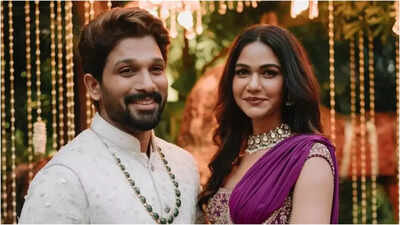 Allu Sneha Reddy wishes hubby Allu Arjun on his birthday with a lovey-dovey post; calls him her 'biggest jackpot'