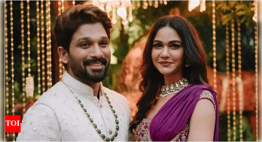 Allu Sneha Reddy wishes hubby Allu Arjun on his birthday with a lovey-dovey post; calls him her 'biggest jackpot'