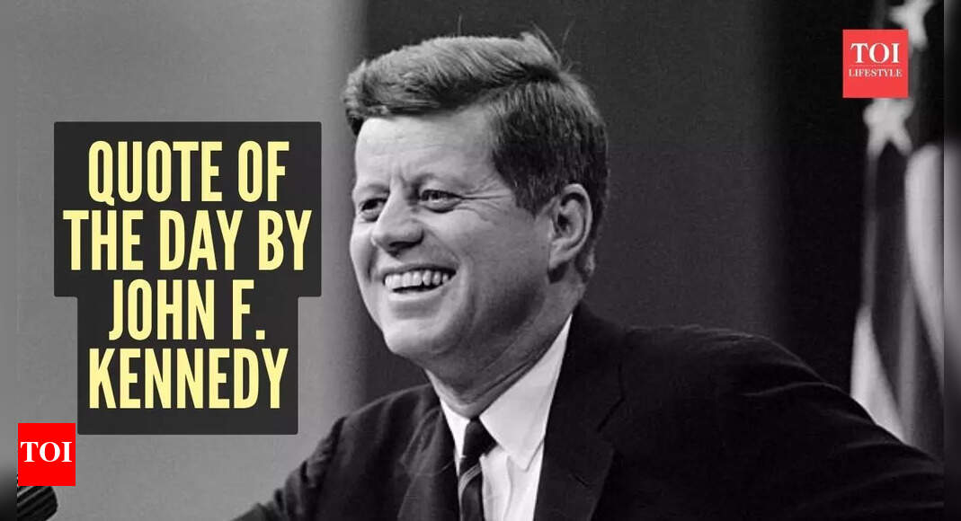 Quote of the day by John F. Kennedy: “Let us never negotiate out of fear. But let us never…”