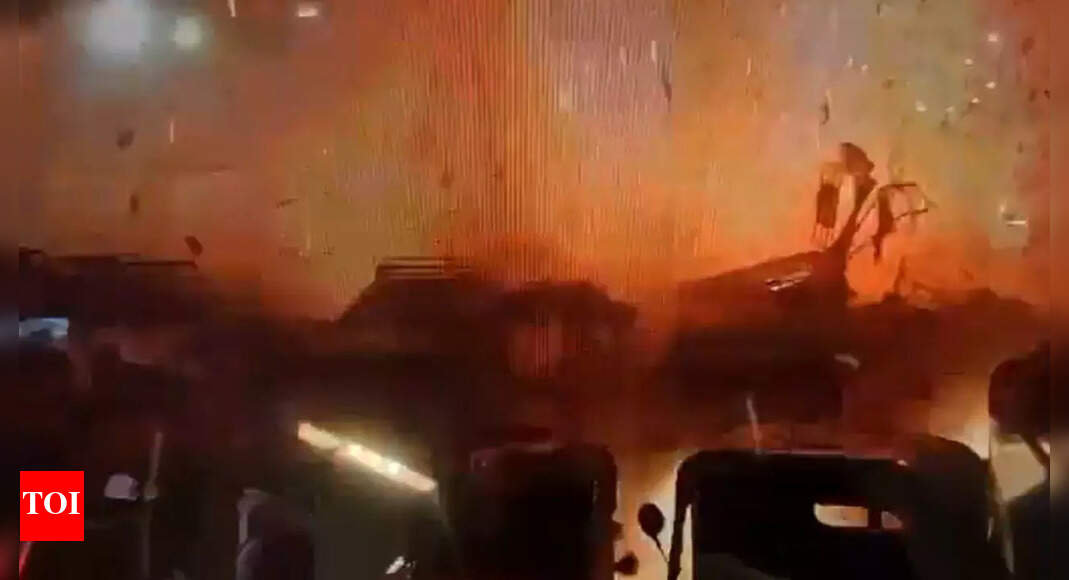 Delhi blast caught on cam: New video emerges of exact moment when car exploded in heavy traffic - watch