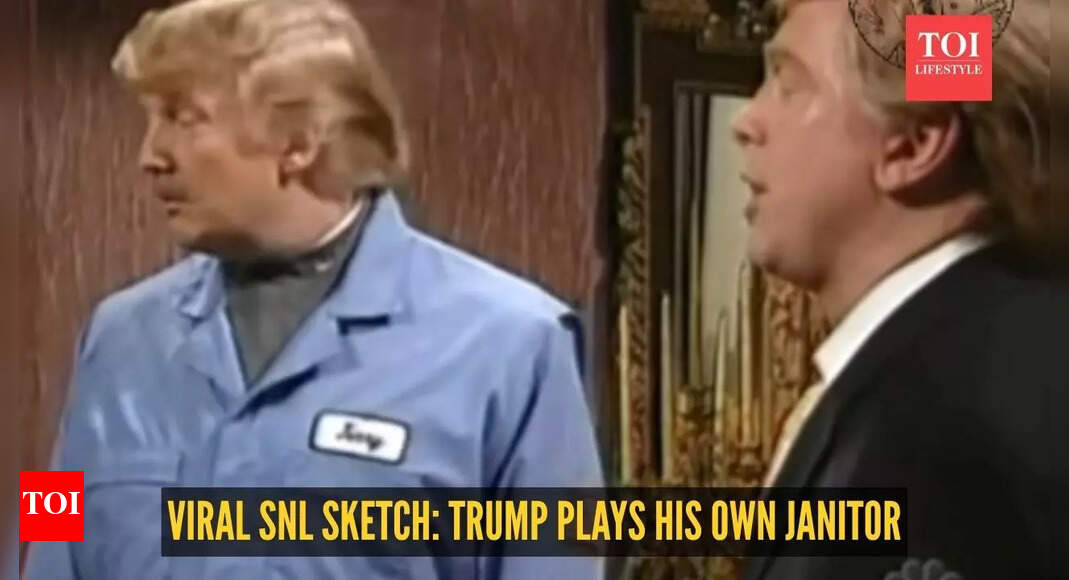 Watch: Donald Trump plays his own janitor in resurfaced 2004 ‘SNL’ sketch