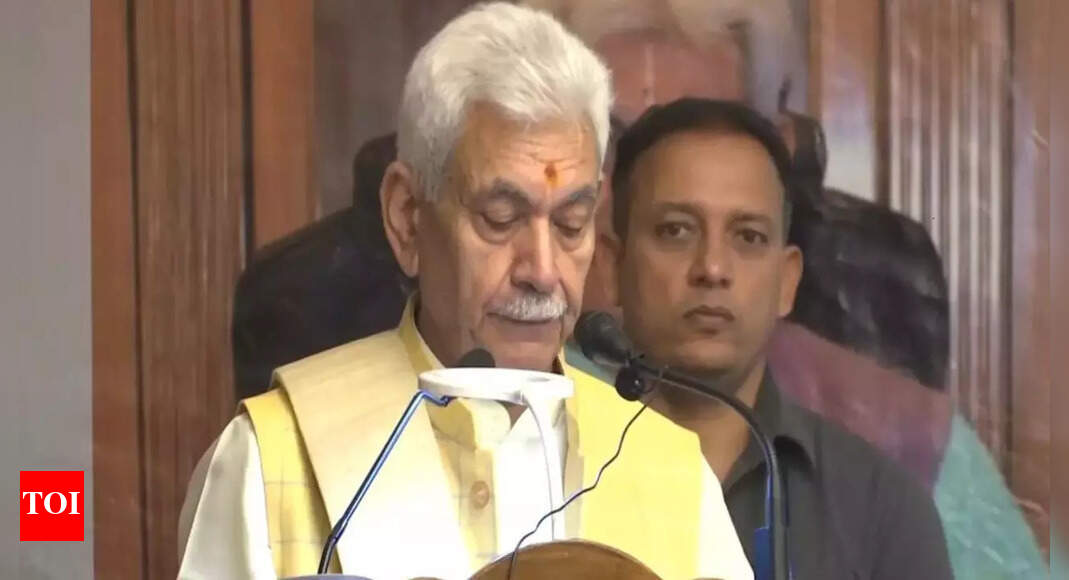 'Neighbouring country' trying to derail J&K's progress: LG Sinha urges vigilance, calls for unity to protect youth's dreams