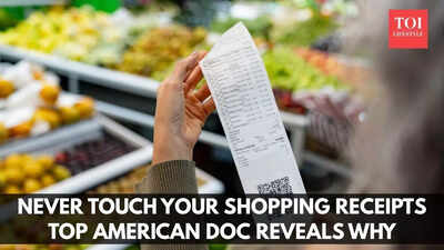 अपनी खरीदारी रसीदों को कभी न छुएं: शीर्ष अमेरिकी डॉक्टर ने बताया क्यों