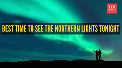 What time is the northern lights tonight?