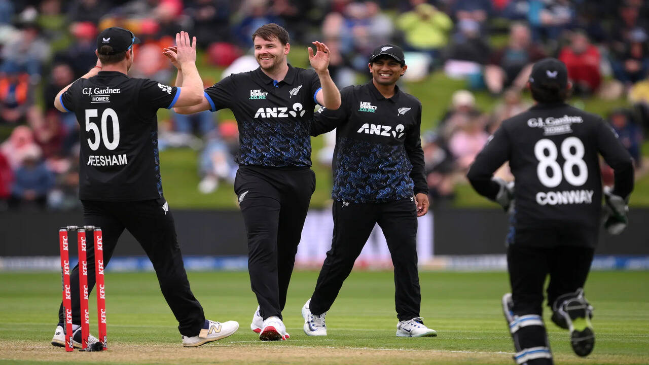 Jacob Duffy stars as New Zealand seal 3-1 T20I series win over West Indies  | Cricket News - The Times of India