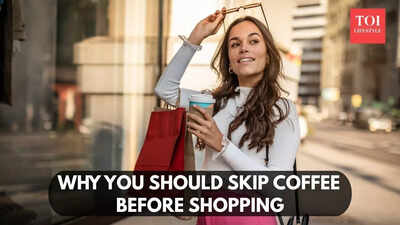 Why you should skip coffee before shopping