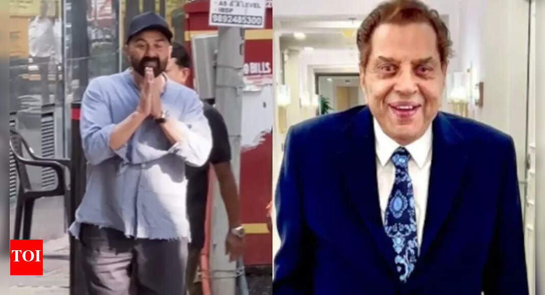 Dharmendra Health: ‘Sharam nai aati’: Sunny Deol loses his cool at the paparazzi for standing outside Dharmendra’s house | – The Times of India