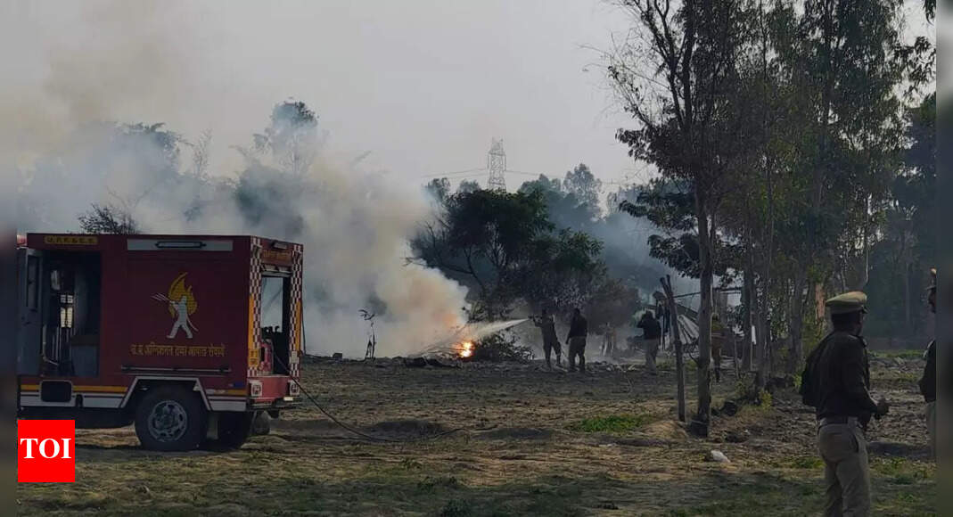 Massive explosion in UP: Blast in illegal firecracker factory kills 2; 3 critically injured