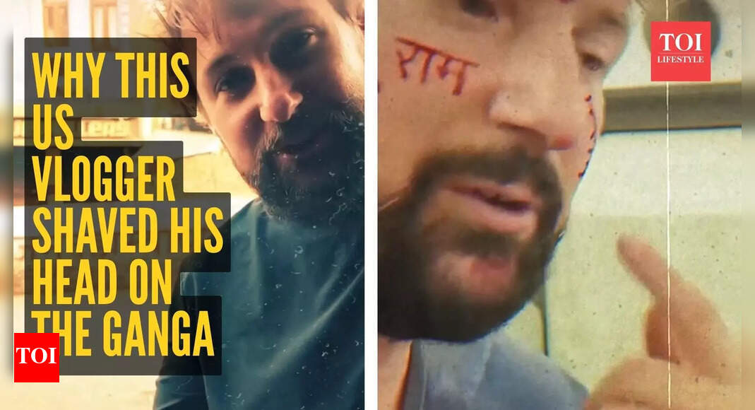 Why this US vlogger shaved his head on the Ganga after 60 days in India will surprise you