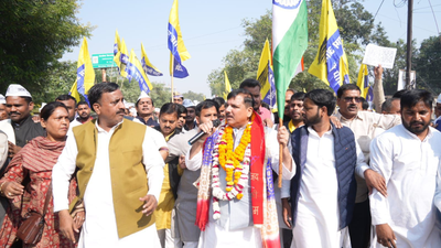 'Rojgaar Do, Samajik Nyay Do’: AAP’s foot march enters Day 2 in UP; Sanjay Singh slams govt over unemployment, caste bias