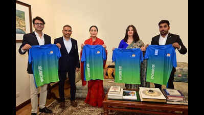 Rajasthan deputy chief minister Diya Kumari unveils Vedanta Pink City Half Marathon T-shirt and medal; Tenth edition meet in Jaipur on Nov 30