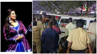 Stampede-like chaos at Shreya Ghoshal’s concert in Cuttack; two fans collapse near stage