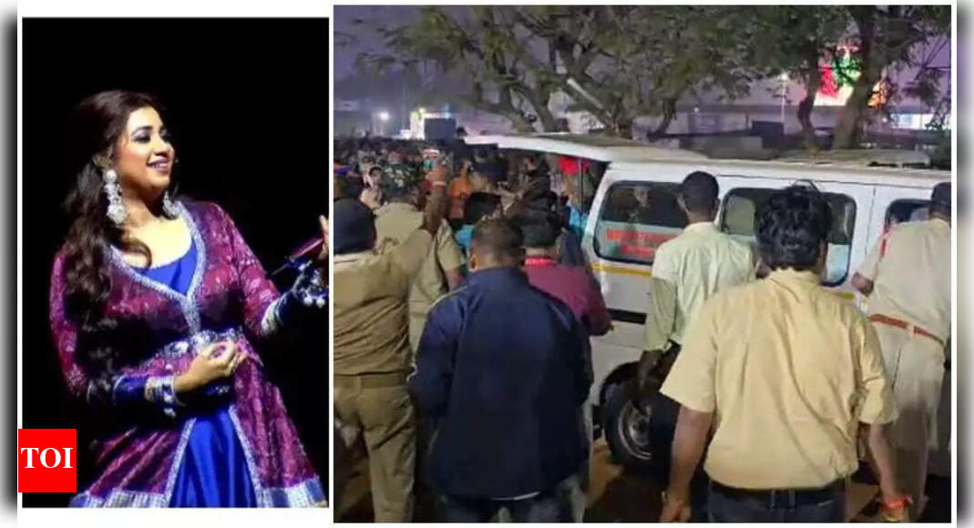 Stampede-like chaos at Shreya Ghoshal’s concert in Cuttack; two fans collapse near stage