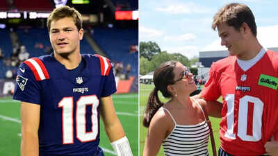 Patriots star Drake Maye’s wife Ann goes viral after admitting her risky pre-game outfit almost caused an embarrassing slip