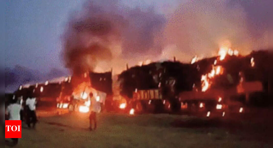 Farmers’ protest turns violent: 15 sugarcane tractors set ablaze in Karnataka; highways blocked