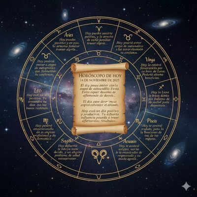 Horóscopo diario: Predicciones astrológicas para el 14 de noviembre de 2025