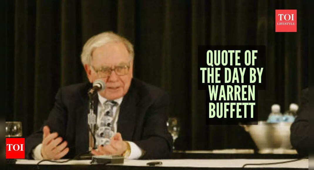 Quote of the day by Warren Buffett: 