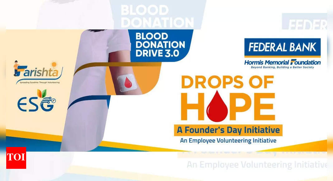Federal Bank’s “Drops of Hope 3.0” blood donation drive spreads life and light across India