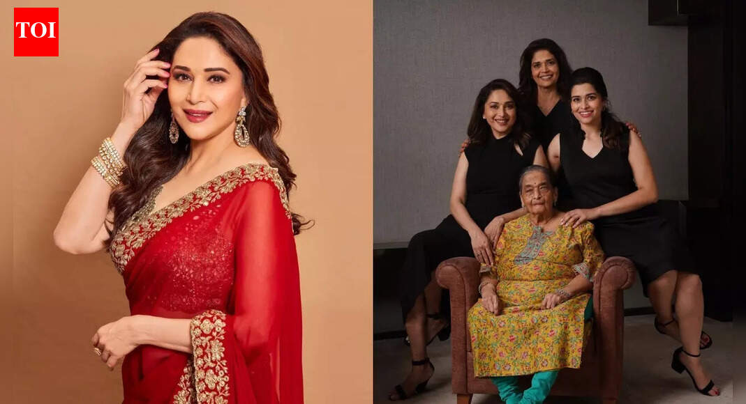 Madhuri Dixit's unseen picture with her mother and elder sisters; the actress shared once on Mother’s Day