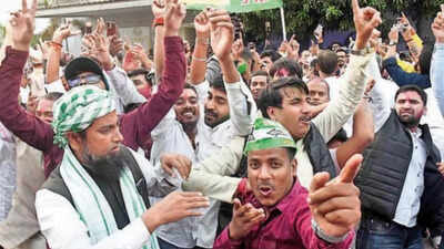 Bihar election result: Beerchand Patel Path erupts in Euphoria; supporters celebrate the win