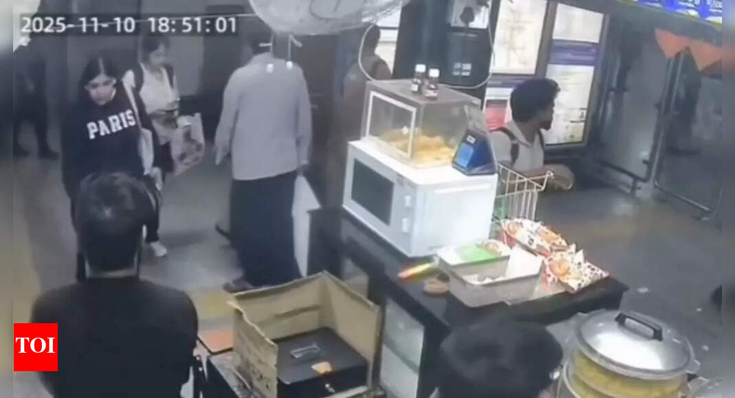 Watch: CCTV shows people running in panic as Lal Quila Metro Station shakes during Red Fort car blast