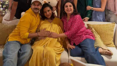 Farah Khan shares UNSEEN PICS of Rajkummar Rao and Patralekhaa, thanks Huma Qureshi for arranging 'timely baby shower'; wittily congratulates new parents saying 'Main hoon ha'
