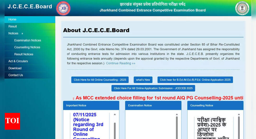 Jharkhand NEET PG 2025 round 1 choice filling extended as JCECEB confirms allotment on 16 November