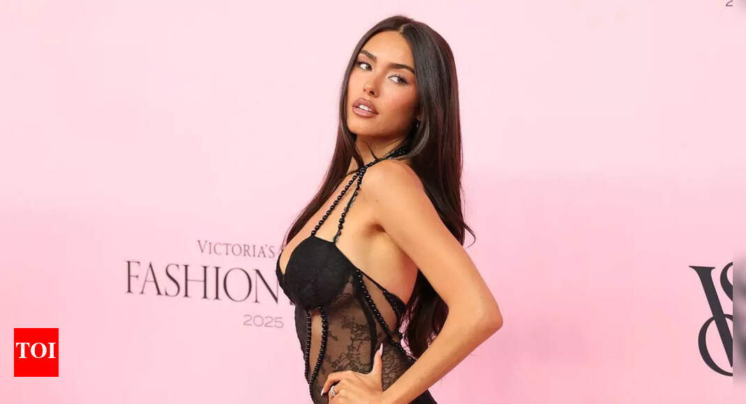 Justin Herbert's beau Madison Beer nearly suffers wardrobe mishap as her ultra-high-slit gown takes over the GQ red carpet