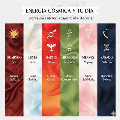 Tu Guía de Colores de la Suerte: Qué Usar Cada Día de la Semana