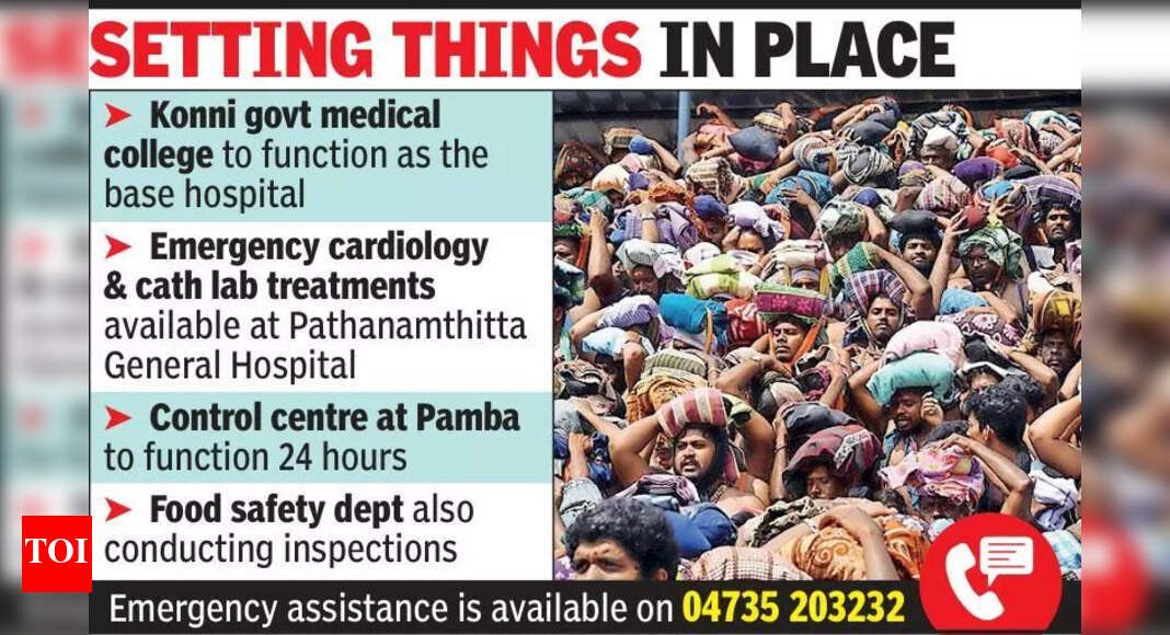Emergency medical centres set up along Sabarimala trekking route