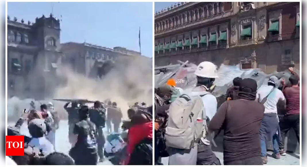 Tear gas, chaos, and straw hats: Gen Z protests erupt against drug violence in Mexico City — watch video