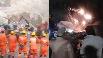  1 dead, 8 feared trapped; rescue operations on