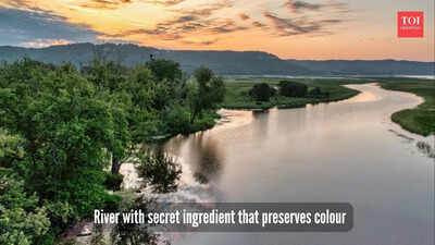 Magical mineral-rich river water that makes colours last forever