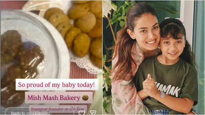 Mira Rajput proud as daughter Misha’s baking stall sells out quickly; ‘Youngest founder in the fam’