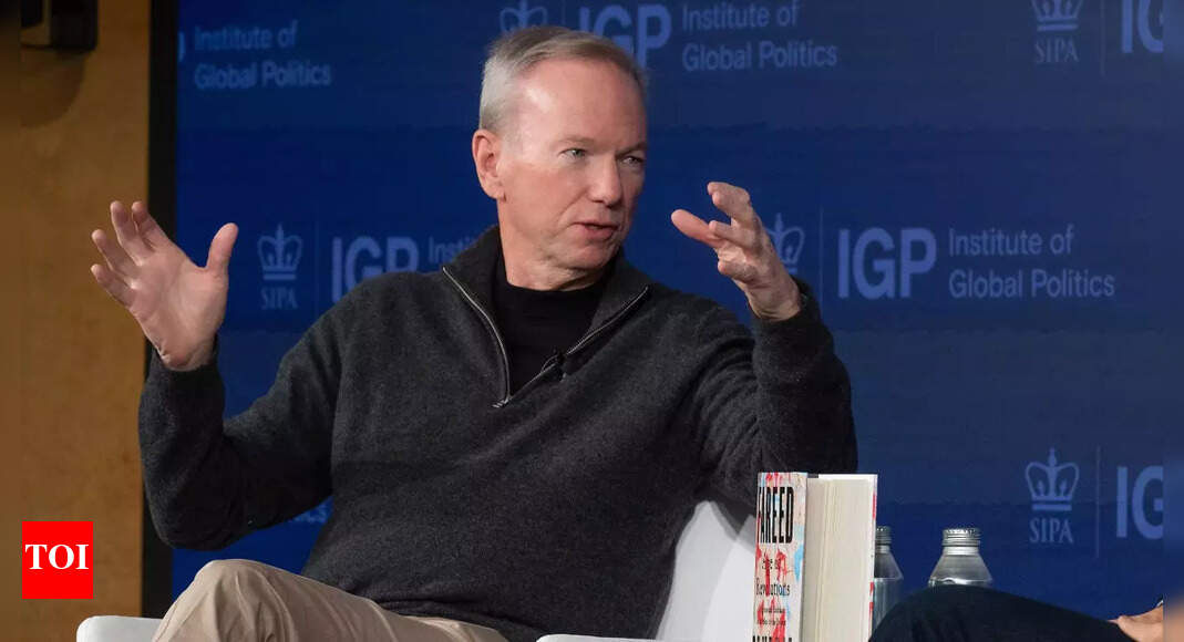 Former Google CEO Eric Schmidt says coming 10 years will determine next 100 years: ‘We are fortunate to be…’