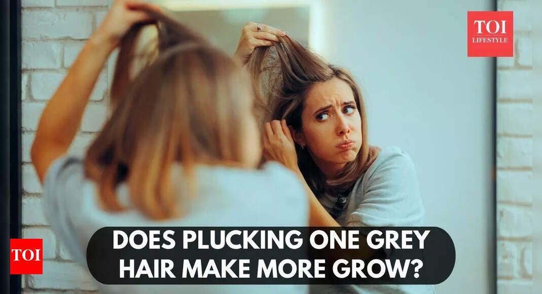 Does plucking one grey hair make more grow? Doctor answers
