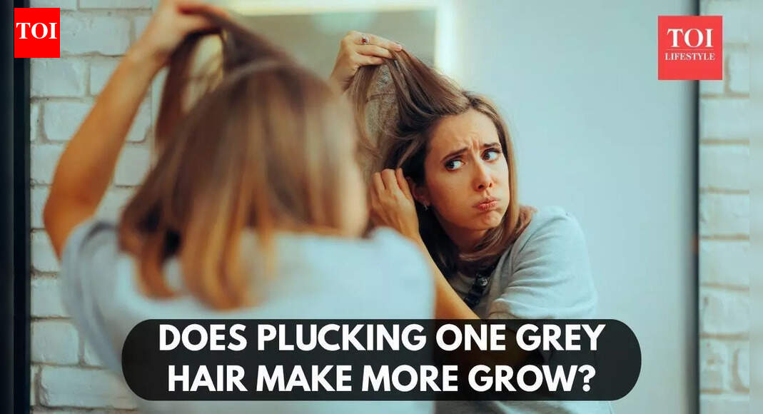 Does plucking one grey hair make more grow? Doctor answers | - The ...