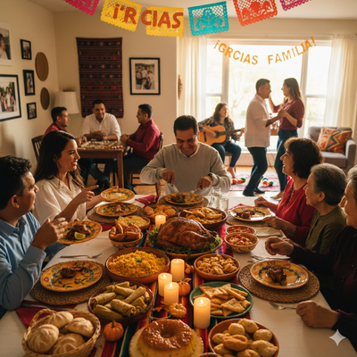 Celebrar Thanksgiving al Estilo Hispano: Tradición, Sabor y Mucha Alegría