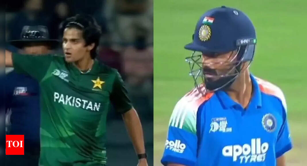 Dhir stares back at Pakistani bowler following aggressive send-off - Watch