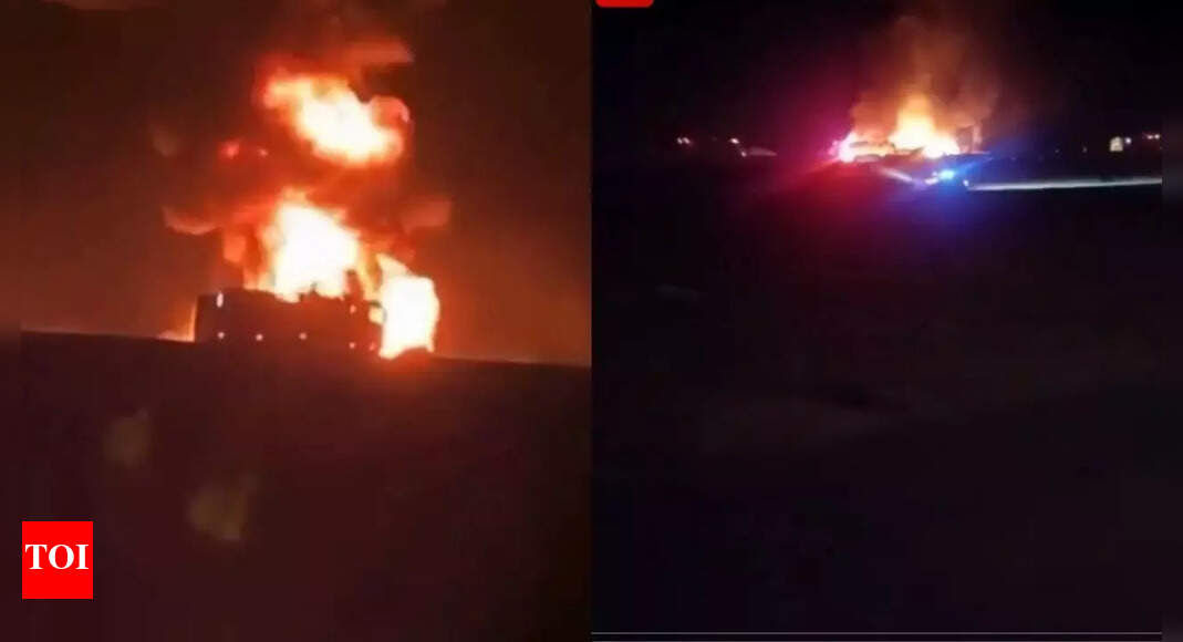 42 Indians feared dead in Saudi: Video shows towering smoke after Saudi bus fire — Watch