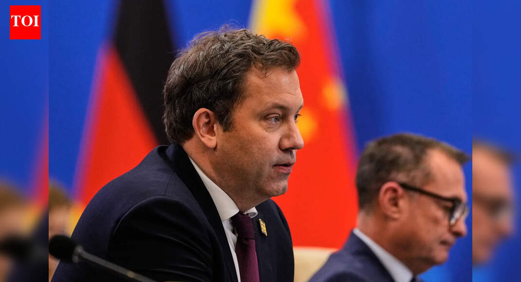German vice chancellor heads to China in difficult times - The Times of ...