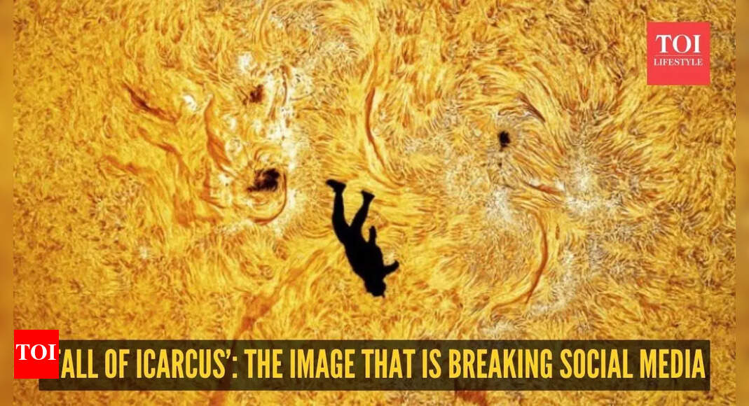 He jumped out of a plane and landed perfectly inside the Sun? ‘Fall of Icarus’ photo is blowing social media