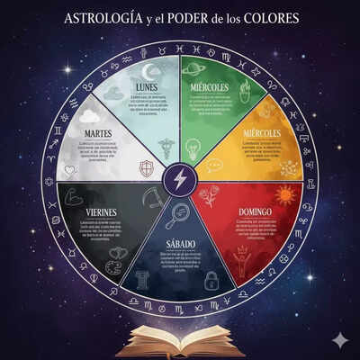 Colores asociados a cada día de la semana y sus beneficios astrológicos