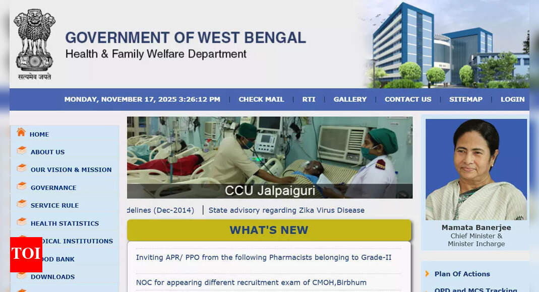 DHFWS Jhargram CHO recruitment 2025: Apply online for community health officer vacancies at wbhealth.gov.in