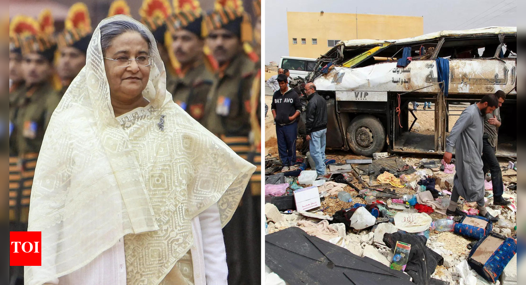 Evening news wrap: Sheikh Hasina sentenced to death by Bangladesh court; 45 Indian pilgrims die in Saudi Arabia bus tragedy & more